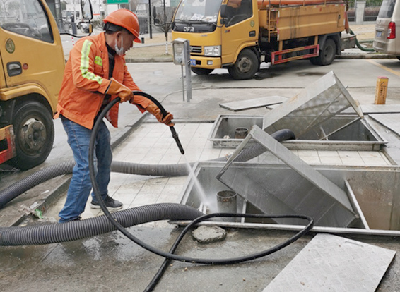 青松乡隔油池清理